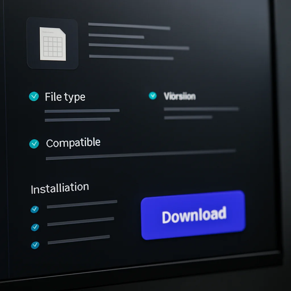 O que conferir na página de um download